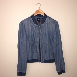 GAP Lightweight Bomber Jean Jacket